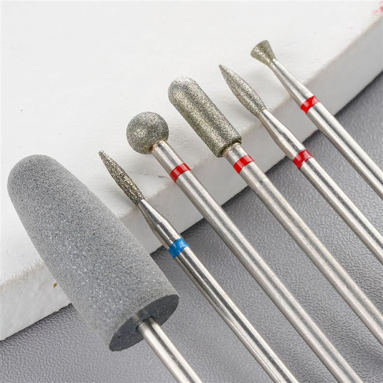 Set de Cabezales de Pulido de Manicura de 6 Piezas de Silicona, para Pulido