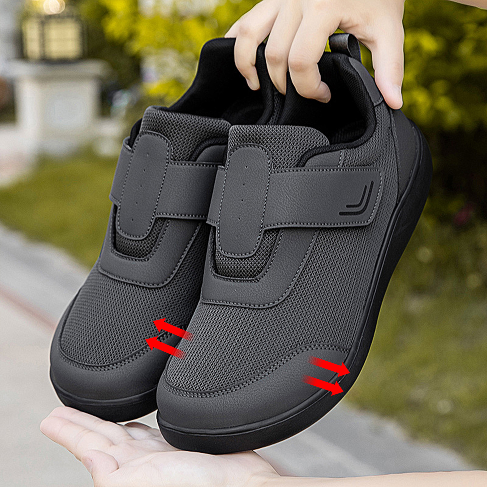 Zapatos para hombres de otoño ligeros con suela suave y cómodos para padres, zapatos deportivos casuales de pies anchos transfronterizos para hombres y mujeres.