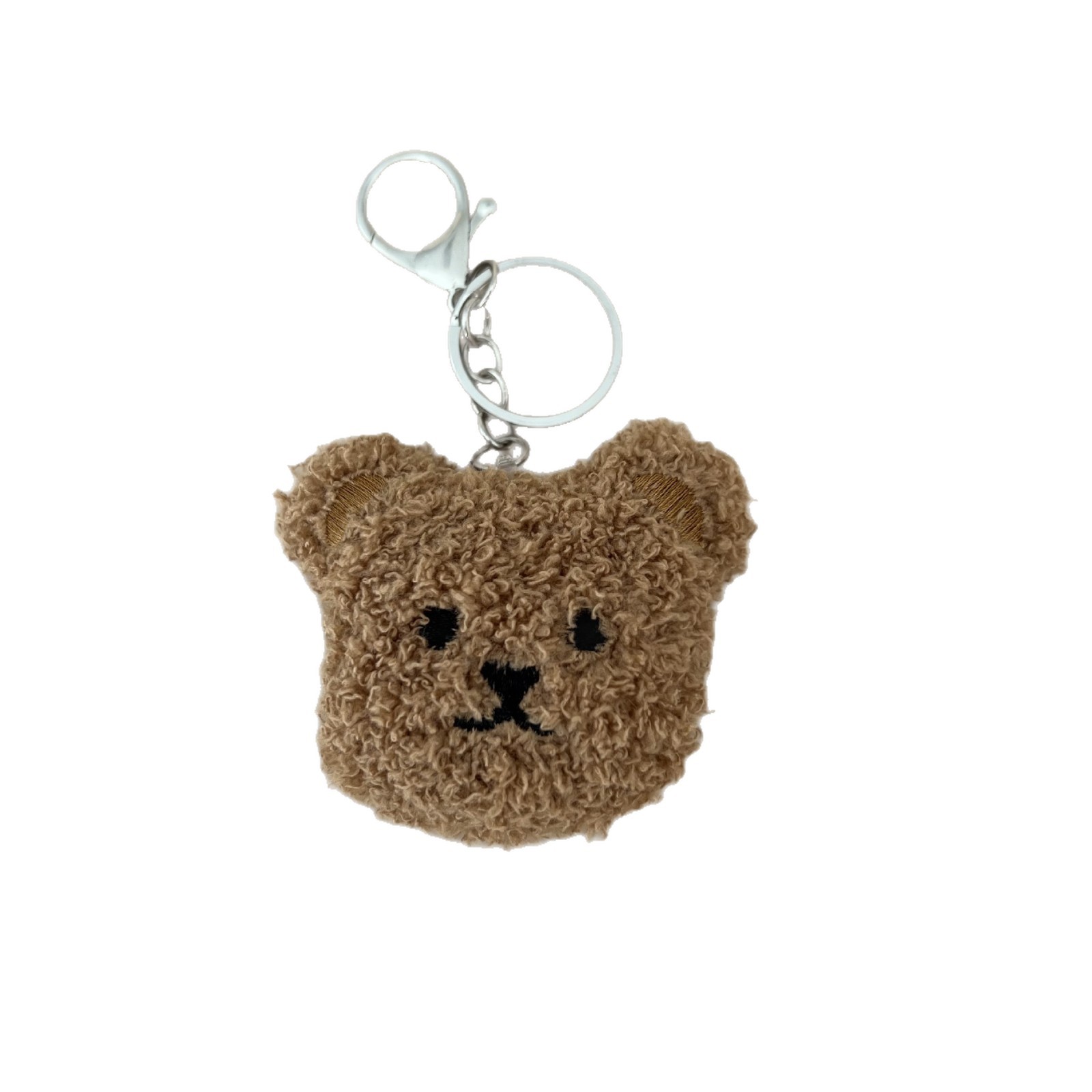Teddy bear colgante niña adorable bolso de alto valor de cara colgante bolso de dibujos animados estudiantes bolso de muñeca decoración llavero