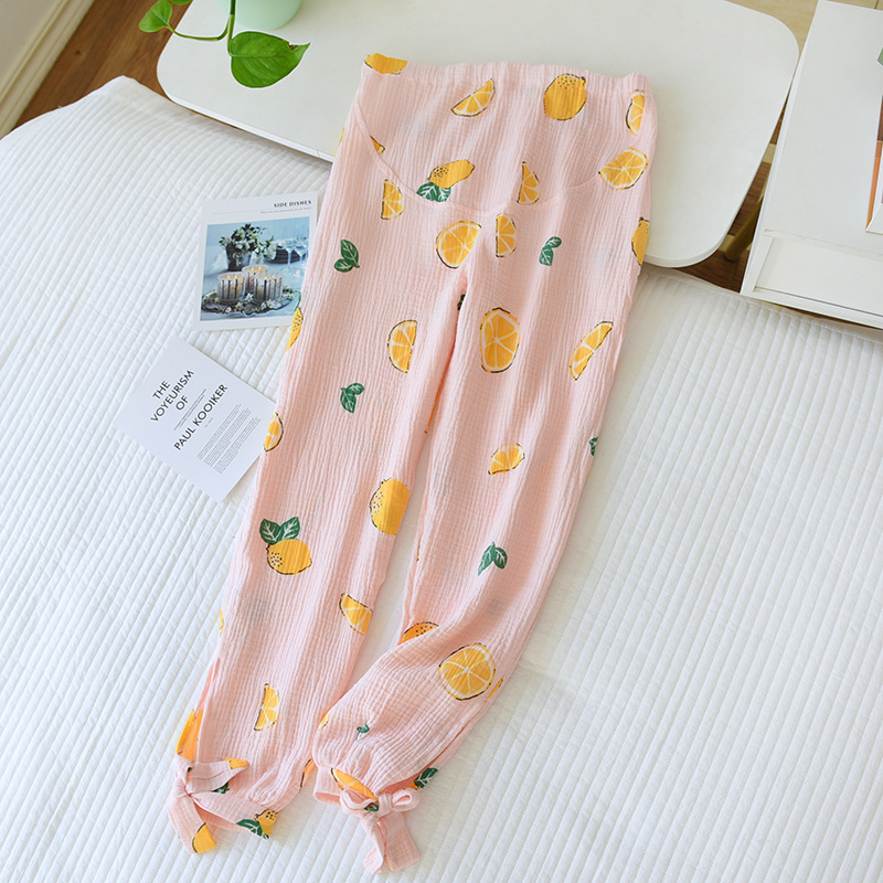 LHピンクレモンバニラクレープマタニティパンツ