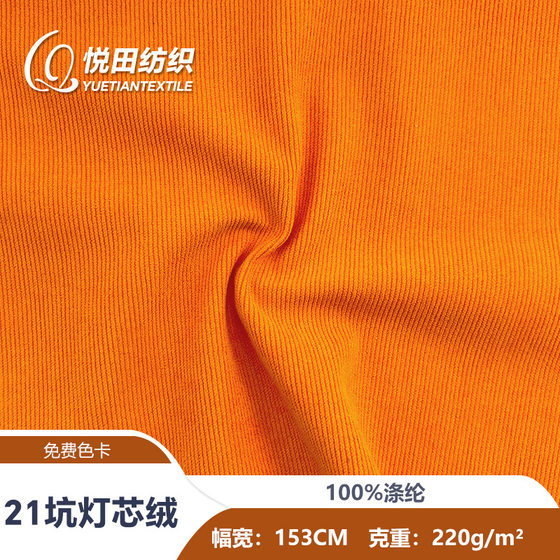 21 Pit Corduroy Fabric 220g Flannel Fully Polyester Casual Clothing Pillow Fabric Spot Wholesale Trouser Cloth