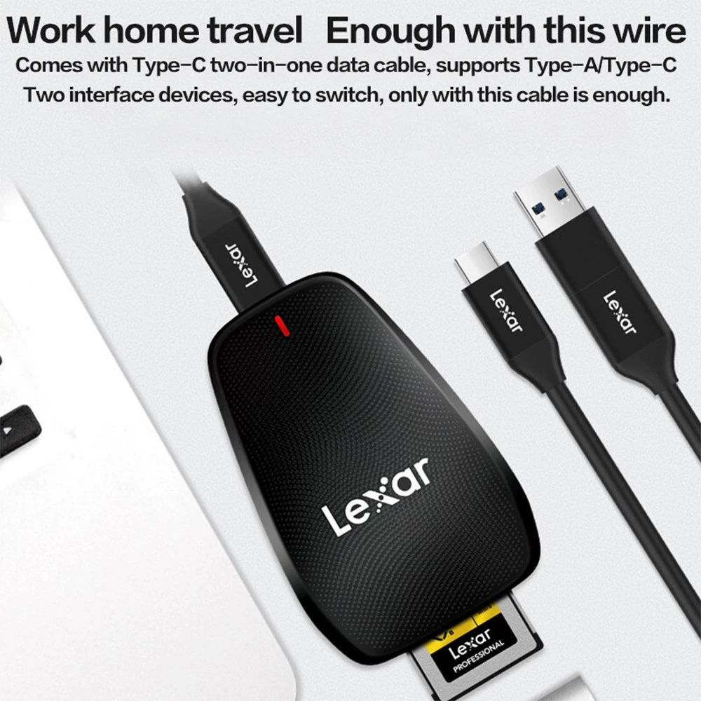 Карманный считыватель Lexar Card reader 550U USB 3.2 CFexpressTypeB, память 20Gbps, интерфейс Type-C
