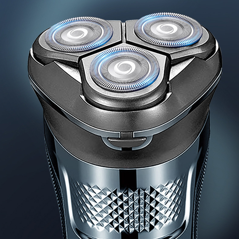 Men's Portable Electric Shaver USB Rechargeable Intelligent Digital Display Beard Shaver Fully Washable Home Appliances Personal Care_voghion.com