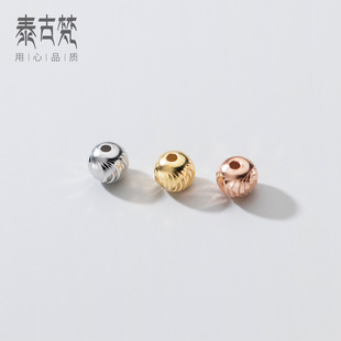 S925�yֱ��3-8mmɢ����܇�����y���� �ֹ�DIY�Ʒ������lS0775