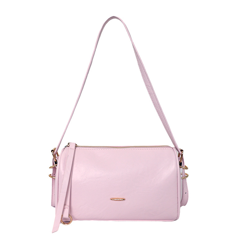 2026 nuevo bolso de brazo simple de color sólido bolso de almohada de viaje de moda moda diaria bolso de hombro