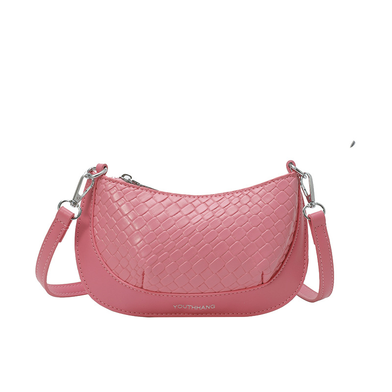 Bolsos pequeños con textura transfronteriza 2025 verano nuevo estilo bolso femenino tejido en relieve bolso de hombro transmisión en vivo del mismo estilo bolso de mensajero marea