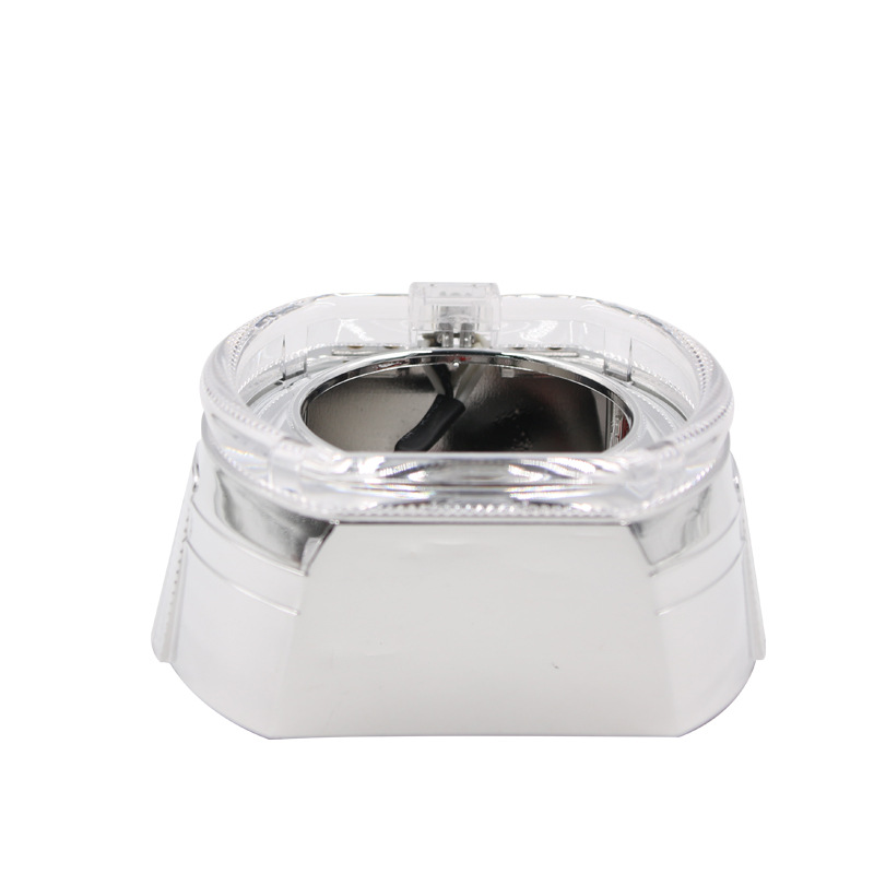 Nuevo cuadrado cubierta decorativa coche LED faro lente cubierta decorativa tesoro guía de luz Ángel ojo 2.5 3-pulgadas caballo universal