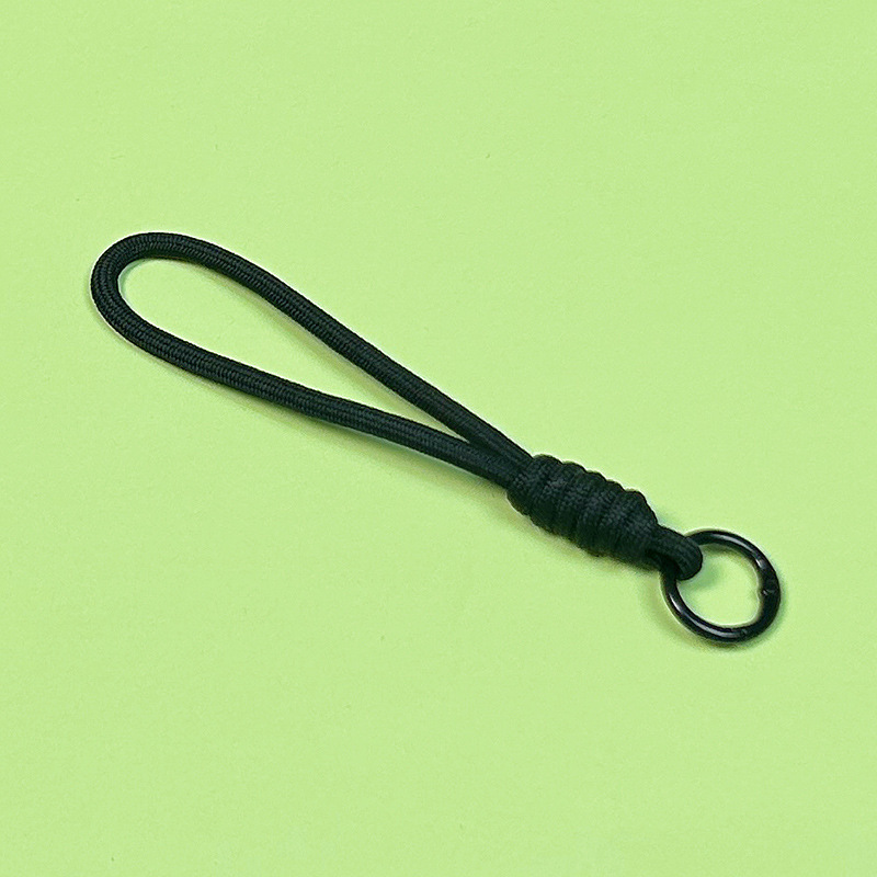 クリエイティブ携帯電話ストラップ diy キーホルダーアクセサリーカラフルなショートロープ人形携帯電話チェーンロープ紛失防止編組ロープ|undefined