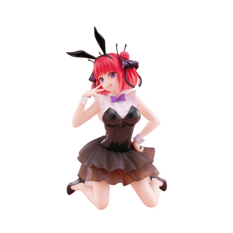 五等分の花嫁バニーガール中野二乃ひざまずきフィギュアかわいい美少女テーブル置物|undefined