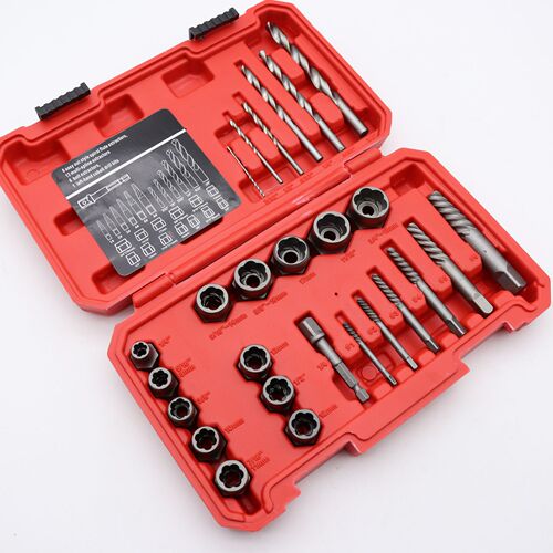 Nut separation, broken wire extractor, rusty nut breaker, sliding tooth bolt, reverse tooth sleeve, auto repair tool set