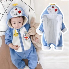 冬の新生児の連体服は1歳の秋冬の男の子が3ヶ月の赤ちゃんと赤ちゃんを着て服を厚くします。