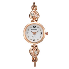 Foreign trade love diamond fashion women's watch women's watch bracelet quartz watch student watch wholesale