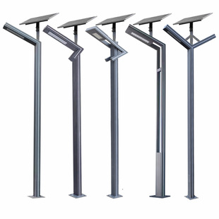 Solar Outdoor Garden Lights Aluminum Profile Landscape Lights 3.7m Character Lights Municipal Engineering Aluminum Square High Pole Lamp Posts