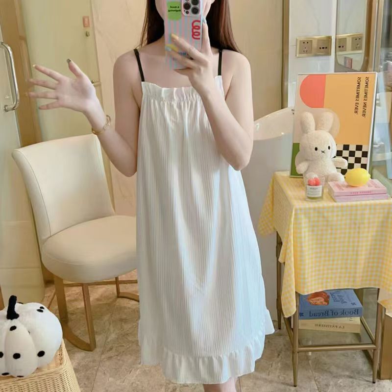 クロスボーダー起爆ストラップショートパンツ2点セットパジャマ女性夏の甘いセクシーな夏の薄い学生の家の服|undefined