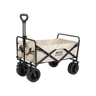 New Camping Cart Foldable Outdoor Hand-Pushed Picnic Cart Portable Camp Trailer Trolley Small Trolley Camper