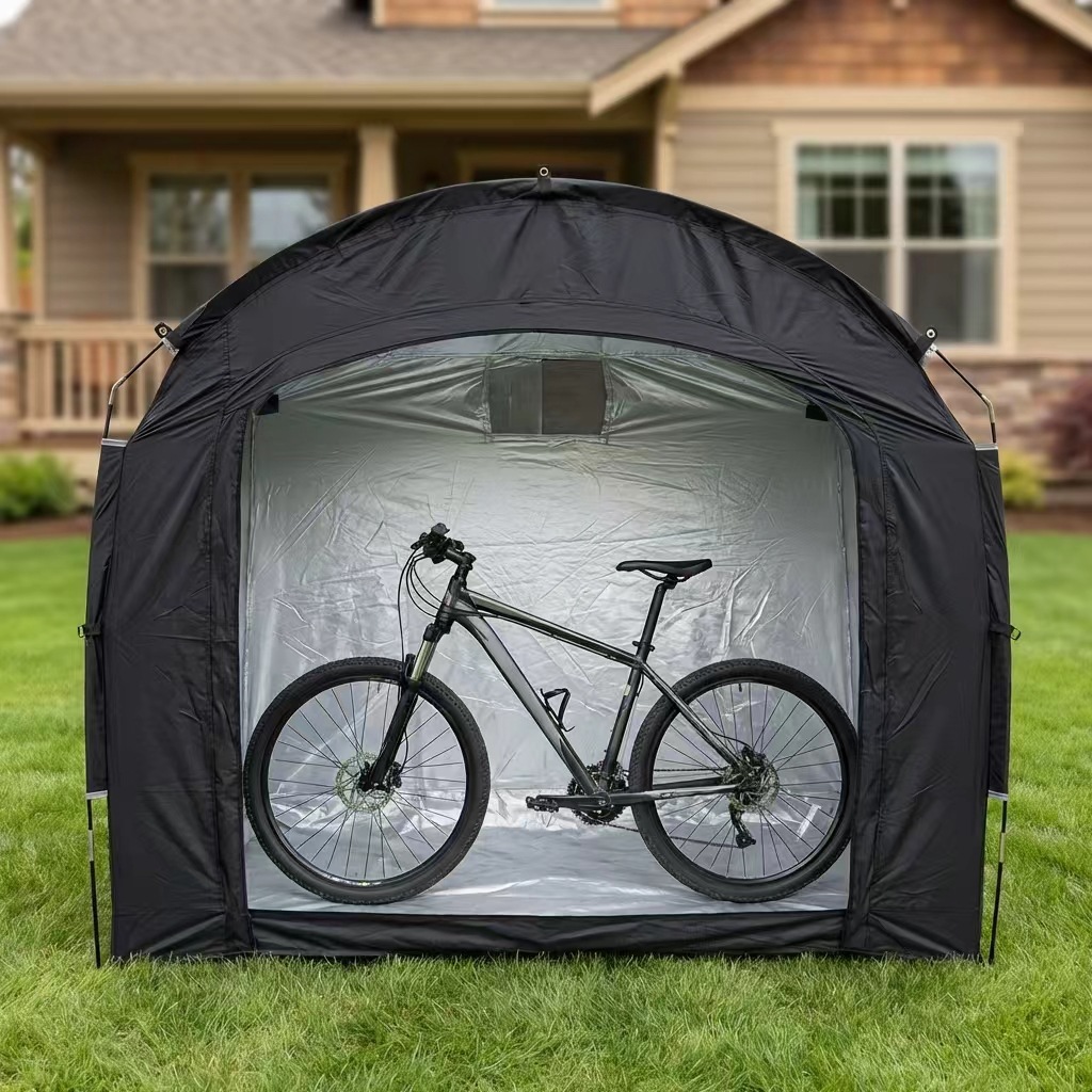Tent Camping Outdoor Lightweight Bicycle Dustproof Sunshade Mobile Canopy Storage Tent Quick-Open No-Setup Quick-Open Tent