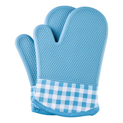 PK7J High-Temperature Resistant 300℃ Silicone Gloves Microwave Oven Kitchen Home Use Thick Insulated Heatproof Baking Tray