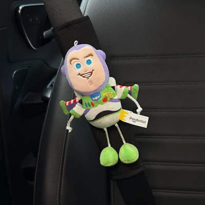 Seat belt shoulder pad and Woody Car Seatbelt - original-buzz-lightyear