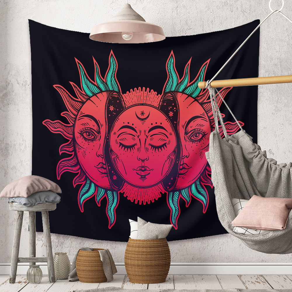 Home Cross-border Bohemian Tapestry Room Decoration Wall Cloth Mandala Decoration Cloth Tapestry display picture 136