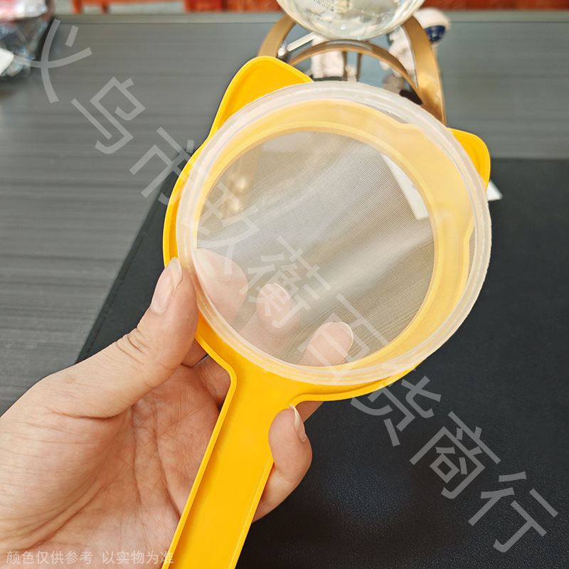 多功能猫咪漏斗套可替换厨房豆浆果汁过滤网筛辅食隔残渣过滤面粉|undefined