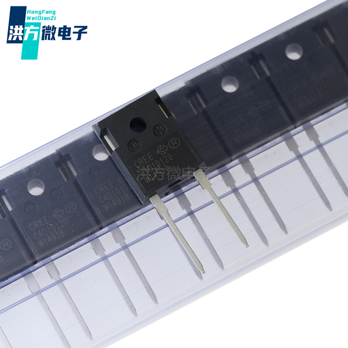 原装C4D10120D碳化硅肖特基二极管1对共阴极9A 1.2kV直插TO-247