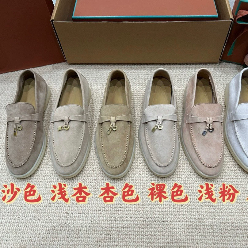 [Channel Top Edition] Can Walk Ten Thousand Steps, Women's Genuine Leather Lp Loafers, Slip-On, Suitable for Business and Casual Use