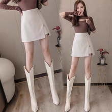 ��ɫСƤȹ����ȹŮ2024�ﶬ�¿����a��Ƥ��ȹ��Ҏ�tȹѝ����ȹ