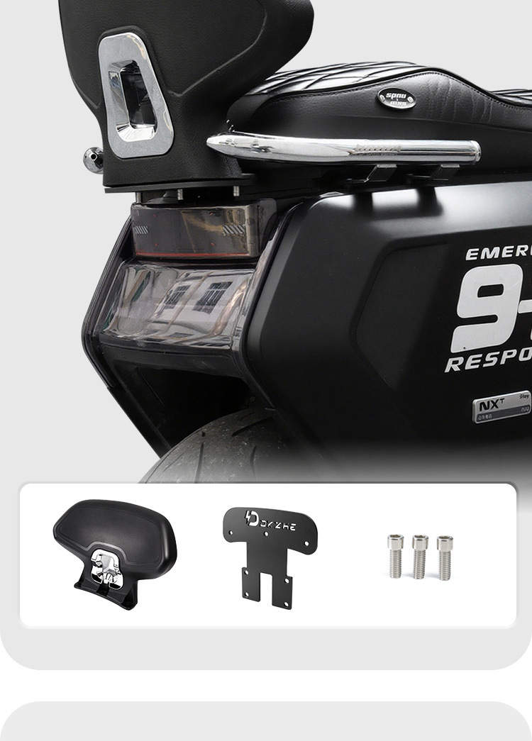 Suitable for Niu Nxt/Nx/Nxl Integrated Seat Models, Universal Modified Rear Backrest, Widened and Thickened Rear Seat Cushion