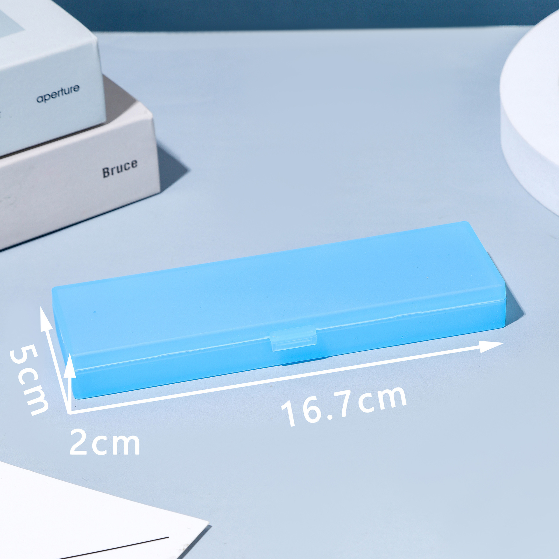 Macaron estuche de lápices portátil multifuncional caja de almacenamiento para estudiantes simple portátil para estudiantes al por mayor