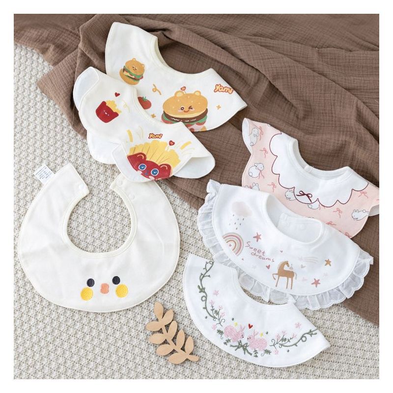 Ins K-Style Baby Waterproof Bib Baby Cotton Saliva Towel 360 Degree Rotation Available Waterproof Eating Pocket Bib Ins K-Style Baby Waterproof Bib Baby Cotton Saliva Towel 360 Degree Rotation Available Waterproof Eating Pocket Bib