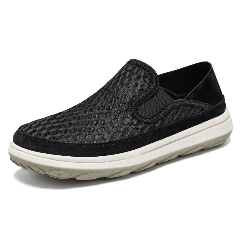 Zapatos de primavera para hombres, zapatos de malla transpirables, zapatos de tela de Beijing viejos, zapatos casuales para hombres, zapatos de comercio exterior para hombres