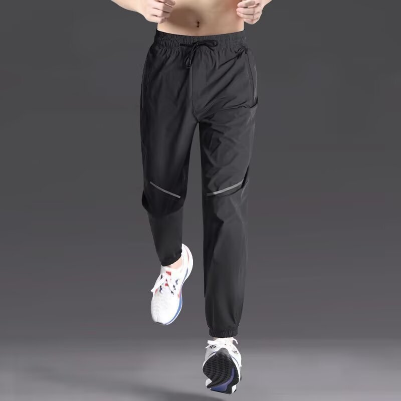Men's Thin Breathable Quick-Dry Basketball Sports Pants for Fitness and Soccer Training, Wholesale