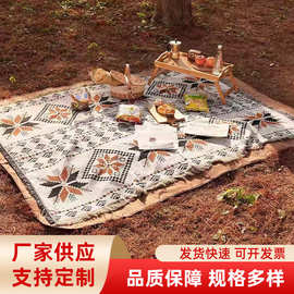 定制线毯美式户外露营毯波西米亚毛毯民族风野餐桌布沙发毯挂毯
