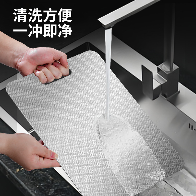 Hoja de panal engrosada Tablero de cortar de acero inoxidable 316 Tablero de cortar de frutas de corte doméstico antibacteriano y a prueba de moho Tablero de cortar