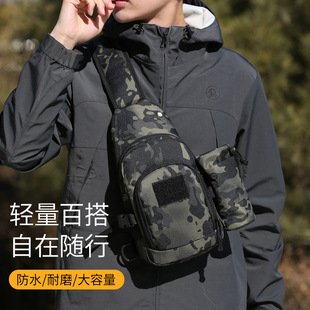 Foreign Trade Hot Selling Tactical Chest Bag Outdoor Shoulder Bag Trendyy Crossbody Bag Multifunctional Bag Water Bottle Bag Factory Wholesale
