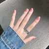 Retro ring suitable for men and women, Japanese and Korean, simple and elegant design, on index finger