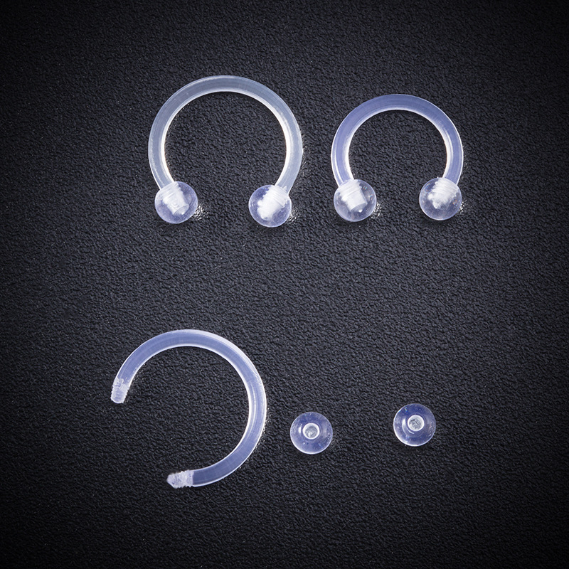 Simple Style Solid Color Arylic Nose Ring 1 Set