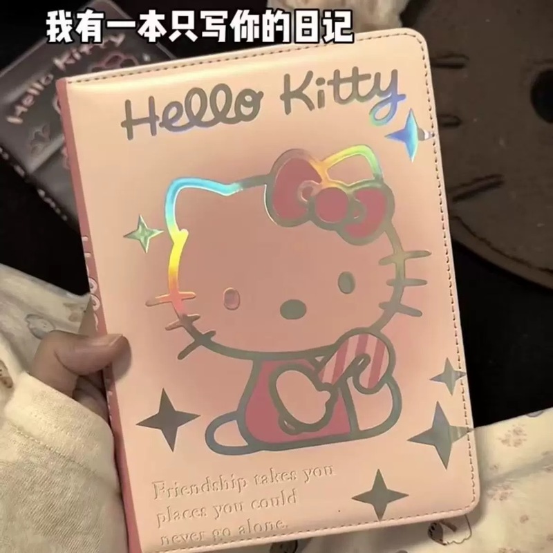 HelloKitty笔记本高颜值可爱凯蒂猫日记本学生本子记事本彩页皮质|undefined