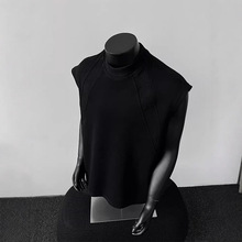 男士夏季新品潮男背心T恤潮牌宽松ins港风百搭休闲