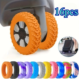 Suitcase Replacement Wheels, Trolley Case Rubber Protective Cover Accessories, Suitcase Silent Casters, Universal Wheel Rubber Rings