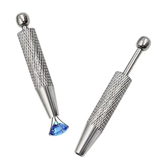 Four-claw clip stainless steel non-slip bare diamond jewelry grab artifact equipment grab artifact source manufacturers