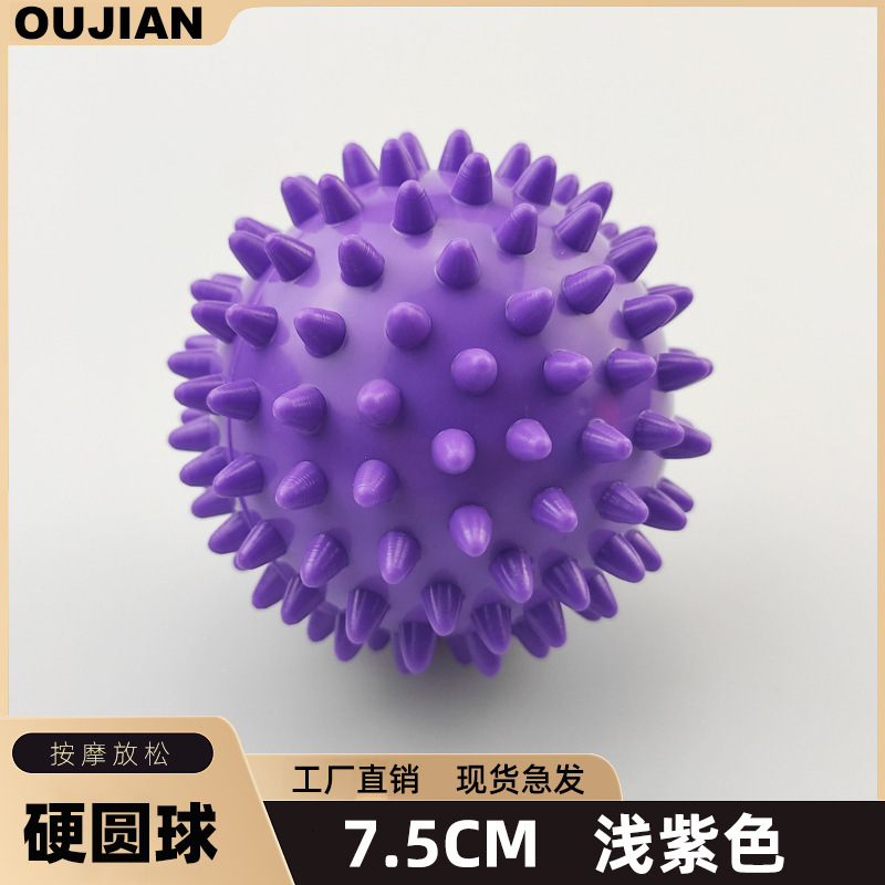 7. 5cmpvc masaje espina Bola de acupuntura punto de agarre punta de bola de uñas Bola de yoga Bola de fitness pie bola de la espina