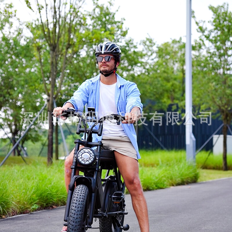 20-inch Fat Tire off-road electric bicycle 7-speed Variable Speed Booster folding mountain ATV overseas warehouse spot 20-inch Fat Tire off-road electric bicycle 7-speed Variable Speed Booster folding mountain ATV overseas warehouse spot