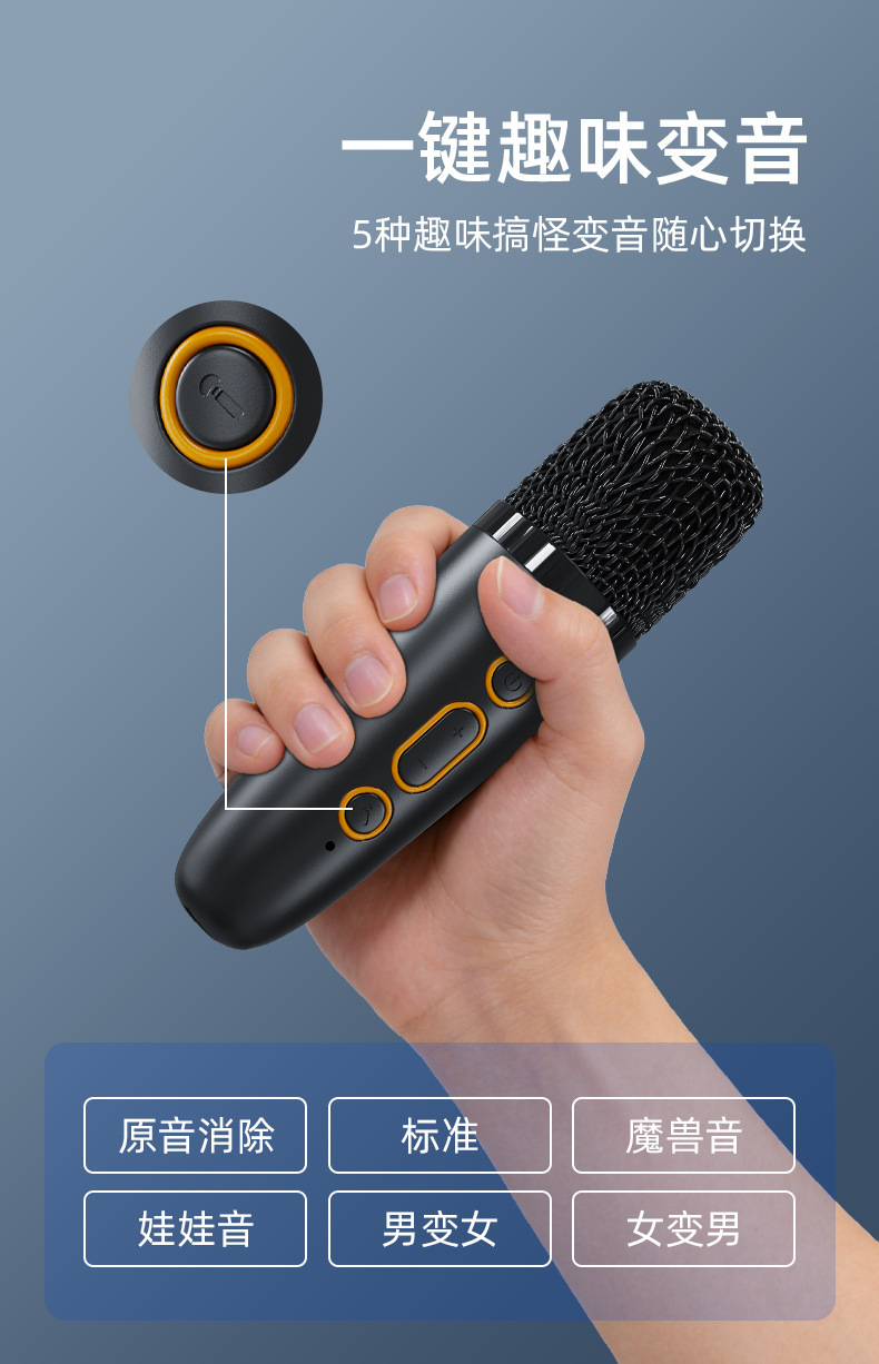 Car Bluetooth FM Transmitter without USB Karaoke Microphone Car MP3 Music Player Fast Charging Car Charger