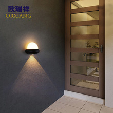 户外防水壁灯 led双头UFO飞碟简约北欧现代别墅庭院走廊阳台墙上