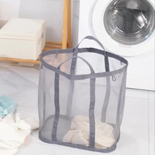 家用脏衣篮大容量网纱浴室便携可折叠脏衣服洗衣篮衣物脏衣篓壁挂