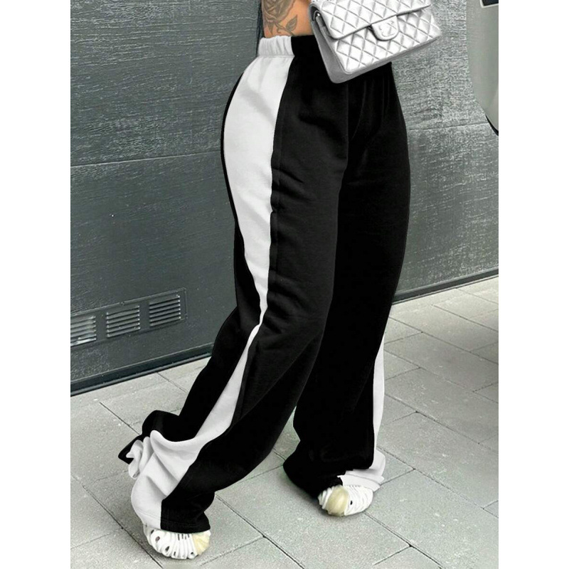 V 53811 Color Block Wide Leg Pants Pantalones de piernas anchas de color para mujeres image 11