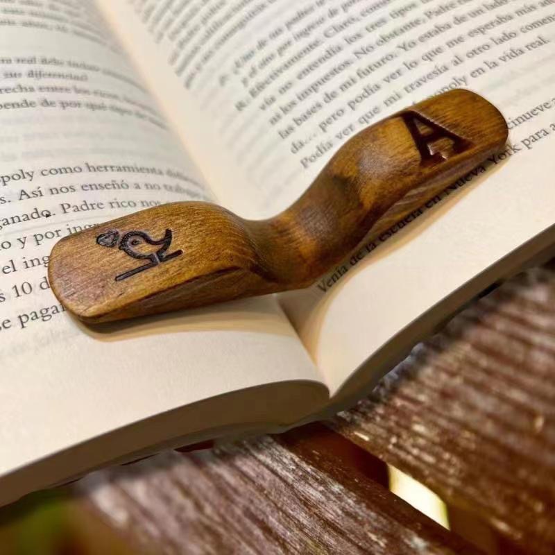 Elegant Wooden Bird Bookmark