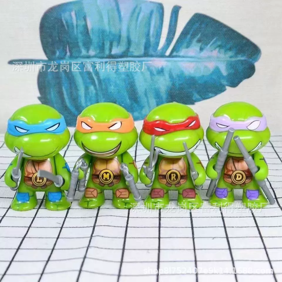 Cute Q version 4 Ninja Turtle Creative Car Ornaments Car Decorations Interior Small Ornaments