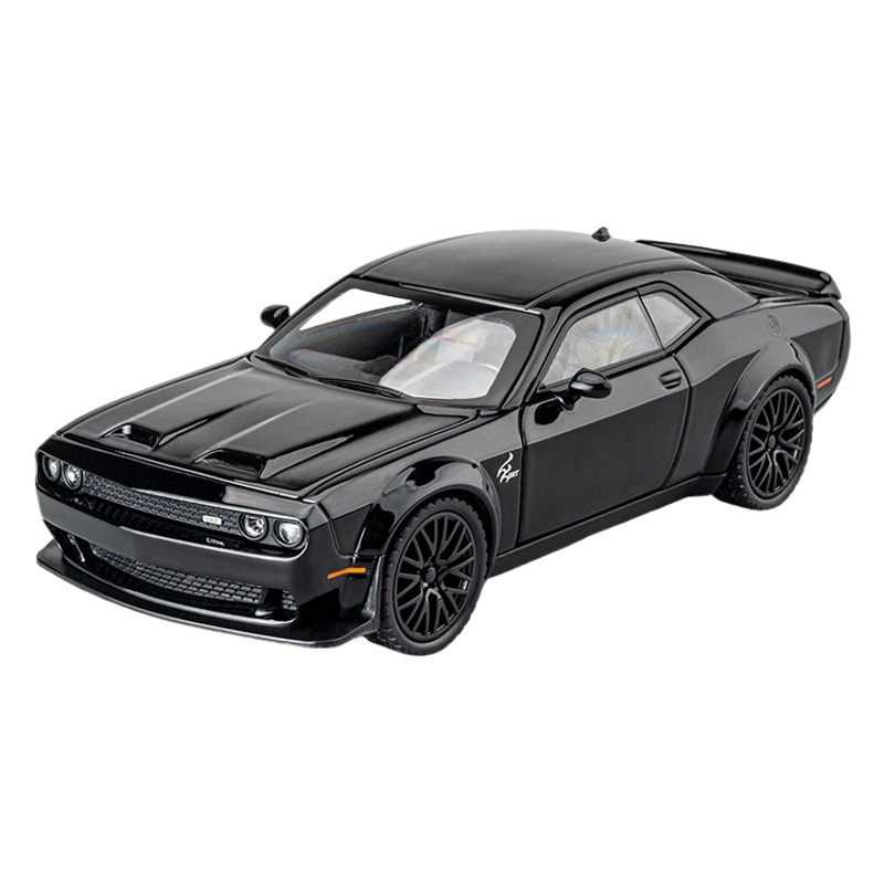 Venta caliente transfronteriza 1:32 Hellcat simulación aleación modelo de coche deportivo retorno sonido luz niño coche de juguete decoración al por mayor